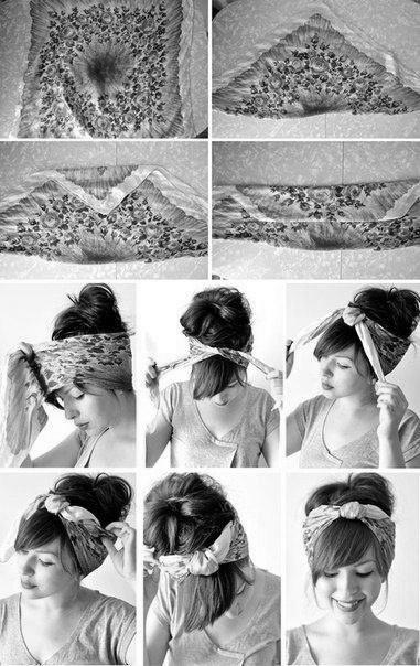 How to Wear a Scarf Headband image 1
