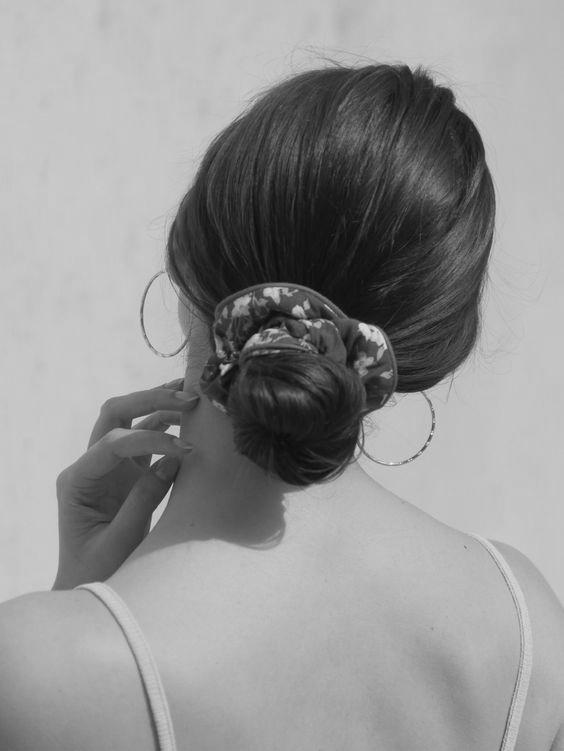 How to Wear a Low Bun With Scrunchie image 2